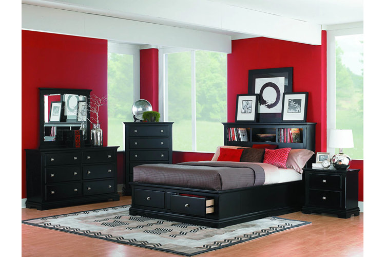 Black gothic on sale bedroom set